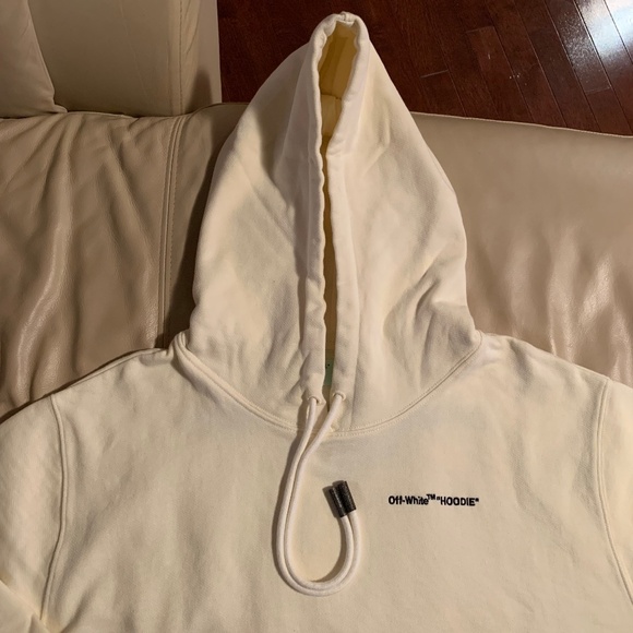 Off-White Quotes Cropped Hoodie - Picture 4 of 12